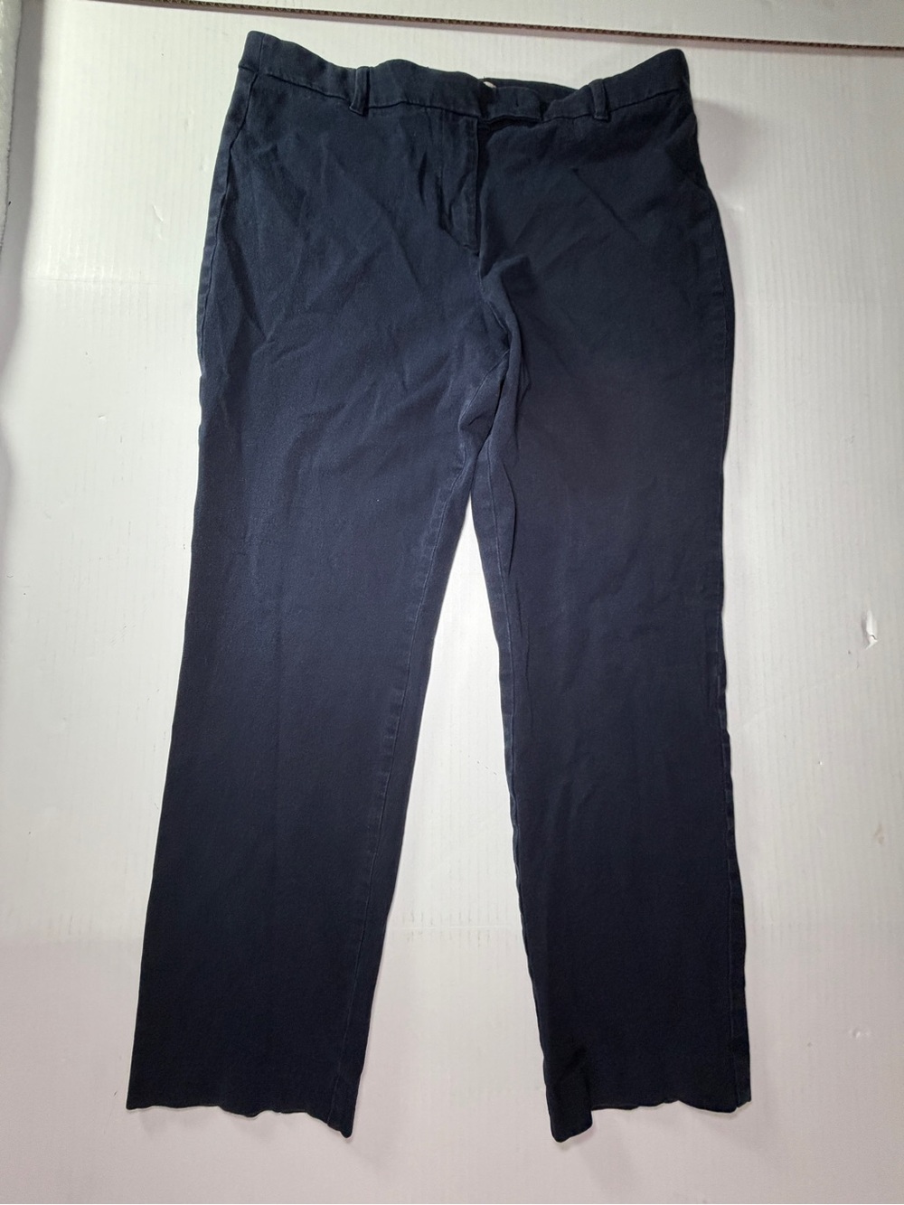 Talbots Navy Straight-Leg Women's Chino Trousers